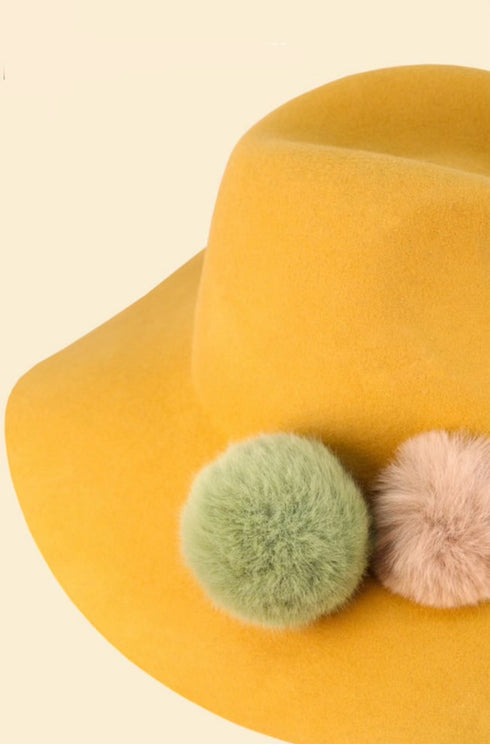 CASSANDRA HAT - MUSTARD